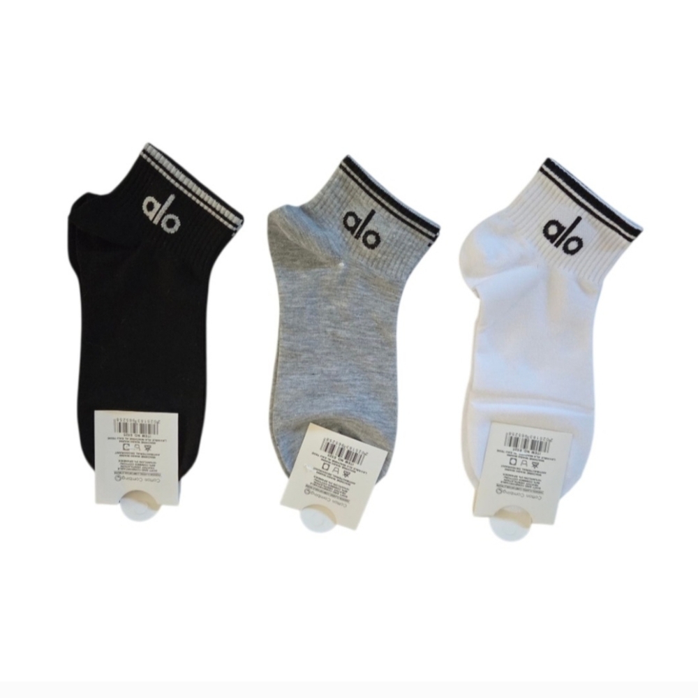 3 Pairs ALO Yoga Unisex Ankles Socks NEW